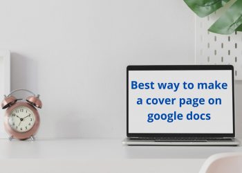 Cover Page on Google Docs