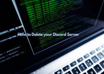 how to delete your discord server