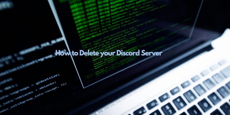 how to delete your discord server
