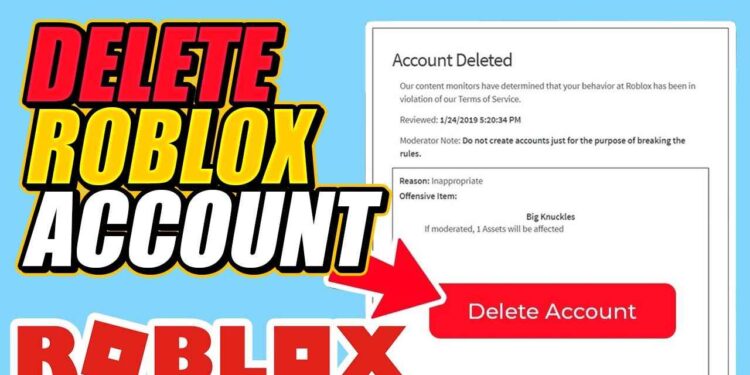 How to Delete Roblox Account