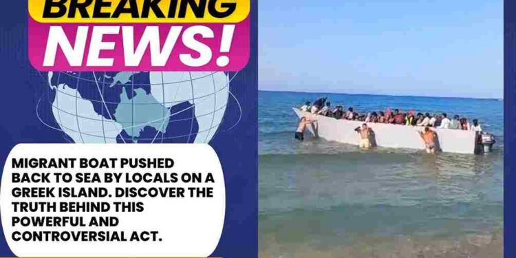 Migrant boat pushed back